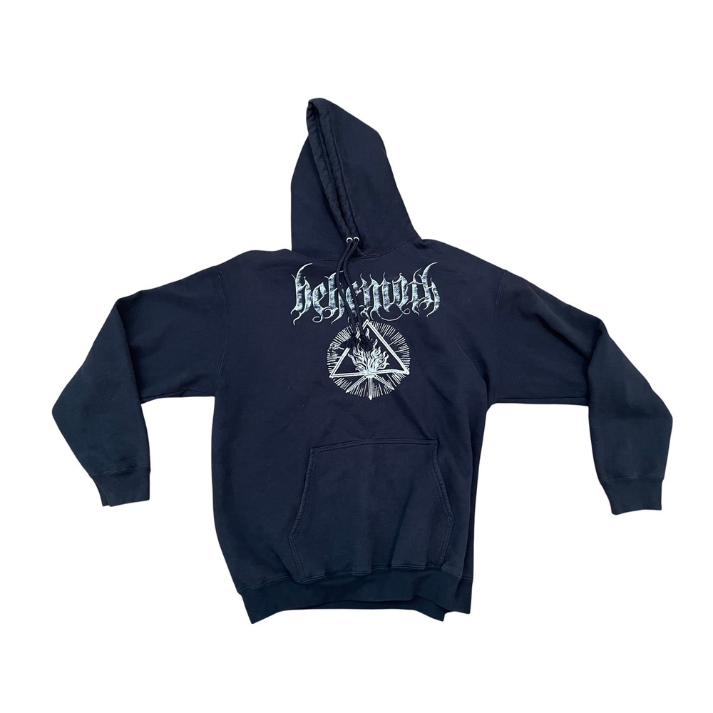Behemoth The Satanist Band Hoodie Black Metal Nergal Trinity Symbol Large